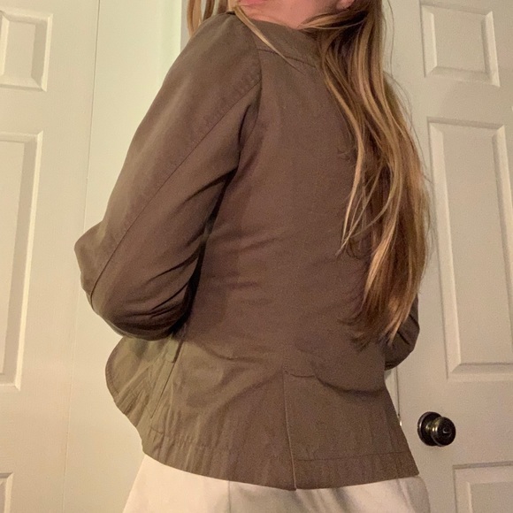 Warm green blazer jacket - Picture 2 of 10